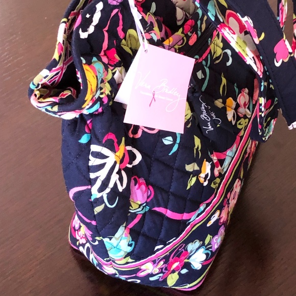 NWT Vera Bradley "Laura Ribbons" Tote Purse. See Photos For Description - Picture 2 of 14